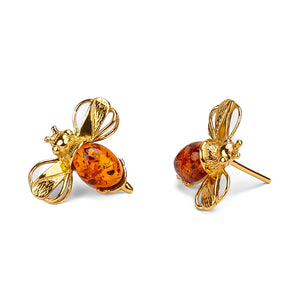 Bumble bee stud earrings - Henryka