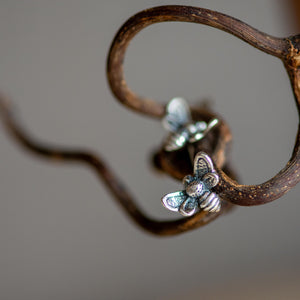 Miniature Bee Stud Earrings - Henryka