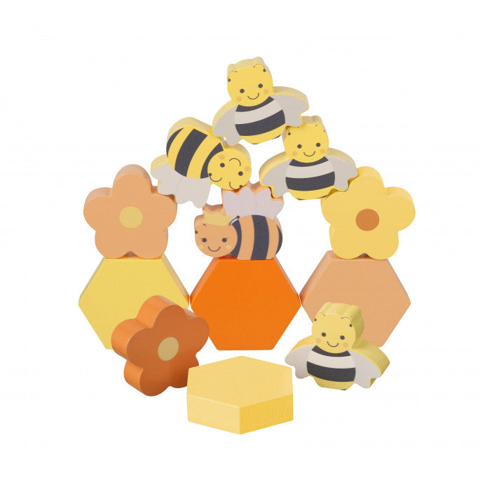 Wooden Beehive and Bees Toy