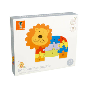 Lion Number Puzzle - Orange Tree Toys