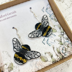 Bumble bee earrings - Vikki Lafford Garside
