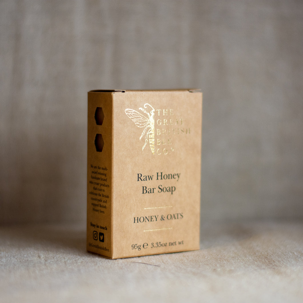 Raw honey bar soap 95g - The Great British Bee Co.