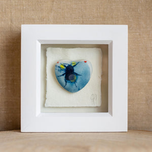 Framed ceramic heart - Clare Mahoney Ceramics