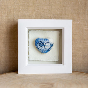 Framed ceramic heart - Clare Mahoney Ceramics
