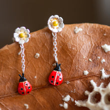 Load image into Gallery viewer, Ladybird Drop Earrings - Jess Withington
