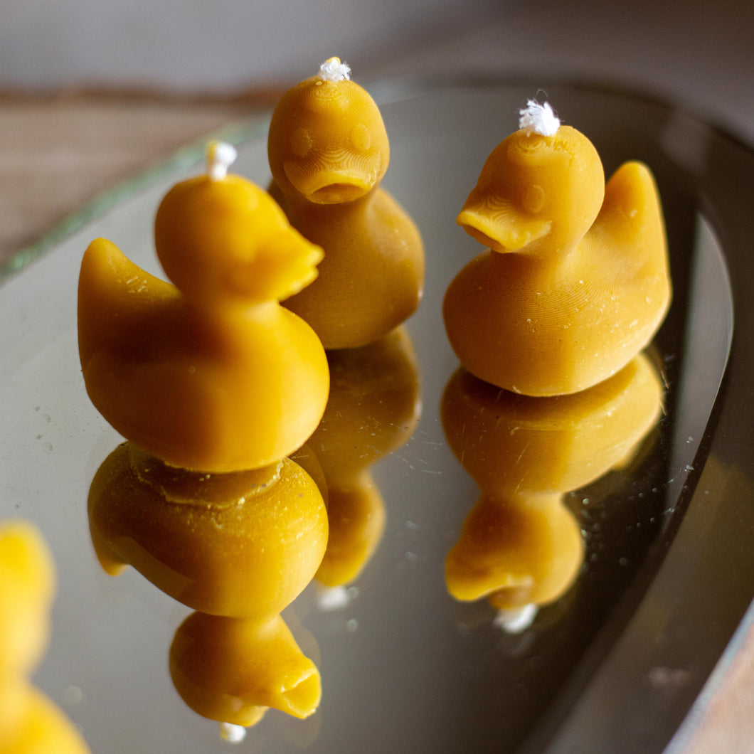Pure Beeswax Candles: 'Rubber duck'