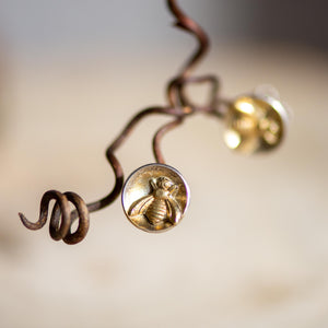 Silver Bee Earrings - Xuella Arnold