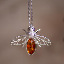 Load image into Gallery viewer, Statement honey bee necklace - Henryka
