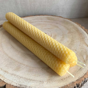 Pure beeswax hand-rolled candle