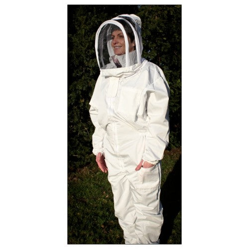 Beekeeping Suit with Veil, 1-Unit, White, X-Large