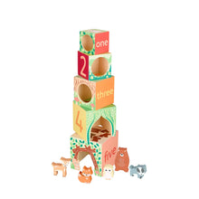 Load image into Gallery viewer, Woodland Stacking Cubes - Orange Tree Toys
