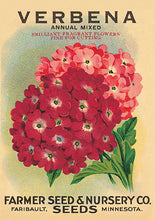 Load image into Gallery viewer, Greetings Cards  - Vintage Seed Packet &#39;Myrtle&#39;s Garden&#39; Collection
