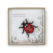 Load image into Gallery viewer, Beetles, bugs and spider brooches - Vikki Lafford Garside
