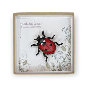Beetles, bugs and spider brooches - Vikki Lafford Garside