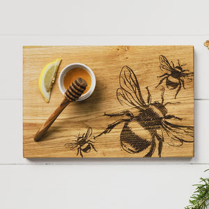 Bees Oak Serving Board